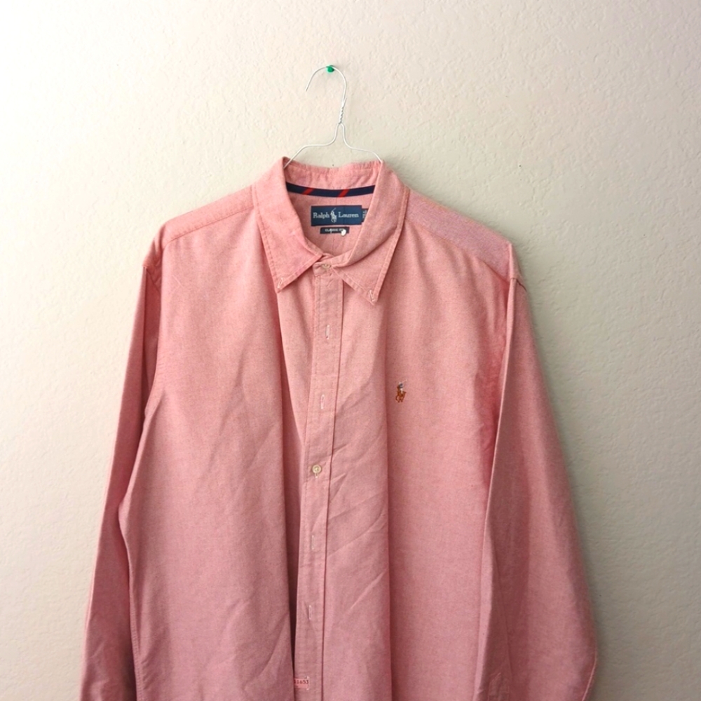 Ralph Lauren Pink Button-Up Shirt Size XXL